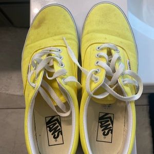 Vans Yellow, spilled a drink on them but could be cleaned or painted over